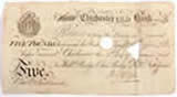 Chichester Old Bankd Bank £5 1841 ian gradon www.worldnotes.co.uk