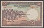 Belgian Congo 10 francs 1942 Pick14Ba VF ian gradon www.worldnotes.co.uk